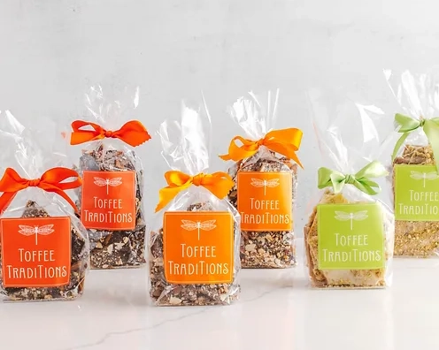 individually wrapped toffee bags